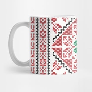 Palestinian Realistic Tatreez Palestine Traditional Embroidery Art Design #2 - drk Mug